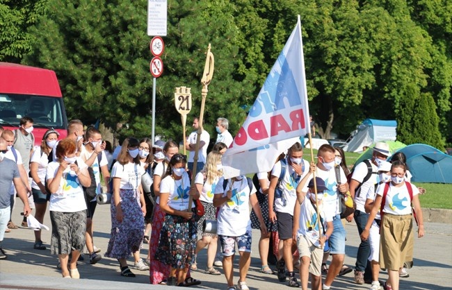 Pielgrzymka na Jasną Górę - wejście