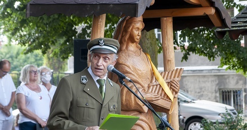 Figura św. Cecylii w Trzciance