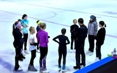 Trening zawodników Klubu Sportowego "EDGE" Skating Academy na Lodowisku Jantor Katowice