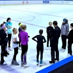 Trening zawodników Klubu Sportowego "EDGE" Skating Academy na Lodowisku Jantor Katowice