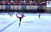 Trening zawodników Klubu Sportowego "EDGE" Skating Academy na Lodowisku Jantor Katowice