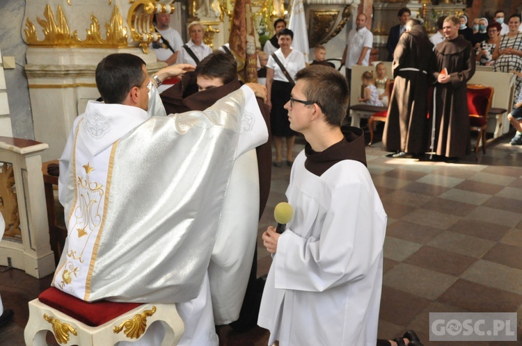 Obłóczyny w klasztorze Braci Mniejszych we Wschowie 