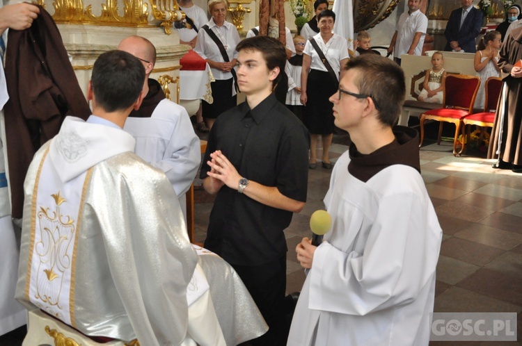 Obłóczyny w klasztorze Braci Mniejszych we Wschowie 