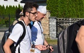Piesza pielgrzymka na Jasną Górę - przekazanie krzyża w Konopiskach