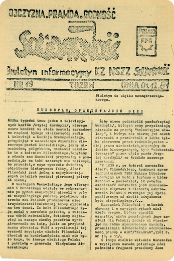 Biuletyny związkowe w Sierpniu 1980 r. przełamywały blokadę informacyjną i były odtrutką na kłamstwa rządowej telewizji.