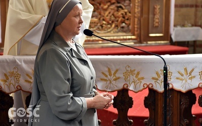 S. Bernadetta Żygadło w czasie jednej z ostatnich uroczystości w przedszkolu.