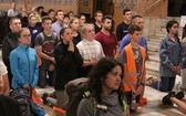 Wieczorne powitanie pielgrzymów 409. Pieszej Pielgrzymki Żywieckiej w Żywcu - 2020