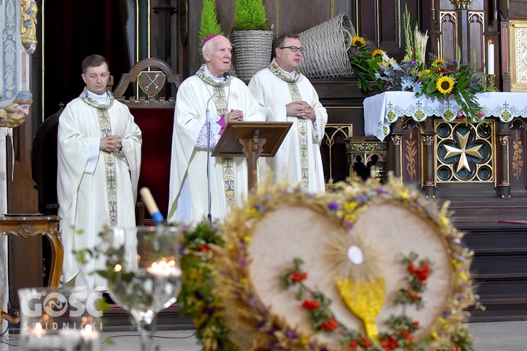 Strzegom. Dożynki gminne z biskupem seniorem