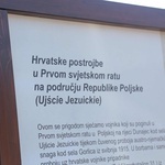 Ujście Jezuickie. Tablica poległych Chorwatów