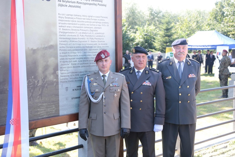 Ujście Jezuickie. Tablica poległych Chorwatów