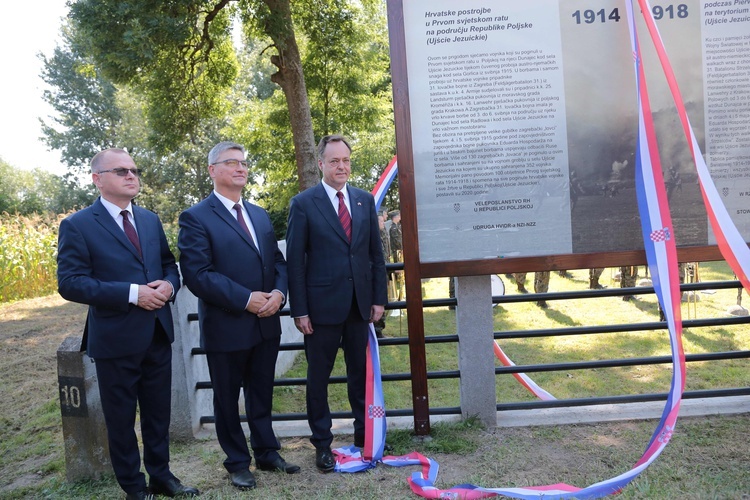 Ujście Jezuickie. Tablica poległych Chorwatów