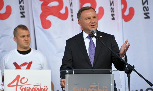 Prezydent: "Solidarność" wyrosła na wielkim pragnieniu i żądaniu godności