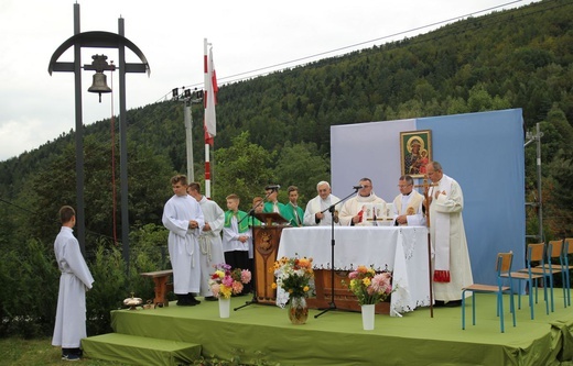 Początek roku szkolnego 2020/21 ze św. Janem Pawłem II w Porąbce-Kozubniku