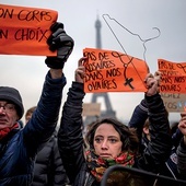 Demonstracja zwolenników dalszego ułatwienia aborcji we Francji.