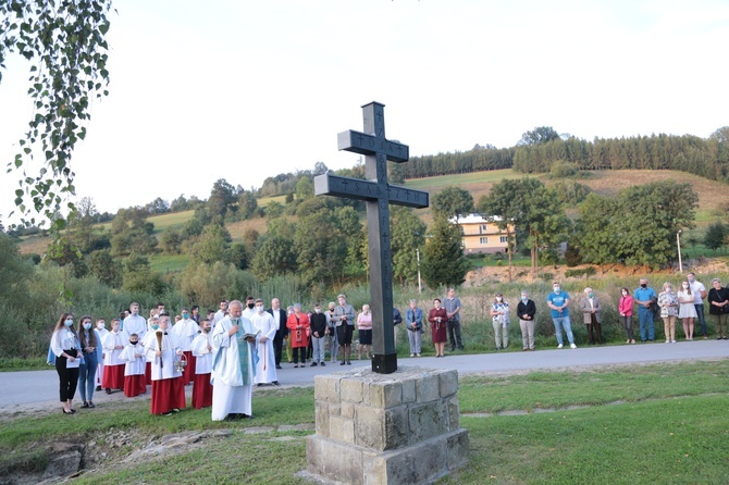 Poświęcenie krzyża epidemicznego