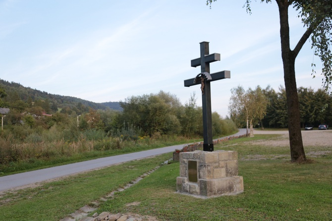 Poświęcenie krzyża epidemicznego