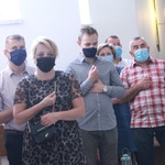 Poświęcenie krzyża epidemicznego