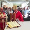 Eucharystia w ośrodku w Reptach.