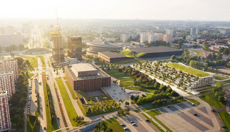 Parking wielopoziomowy w Strefie Kultury - wizualizacje