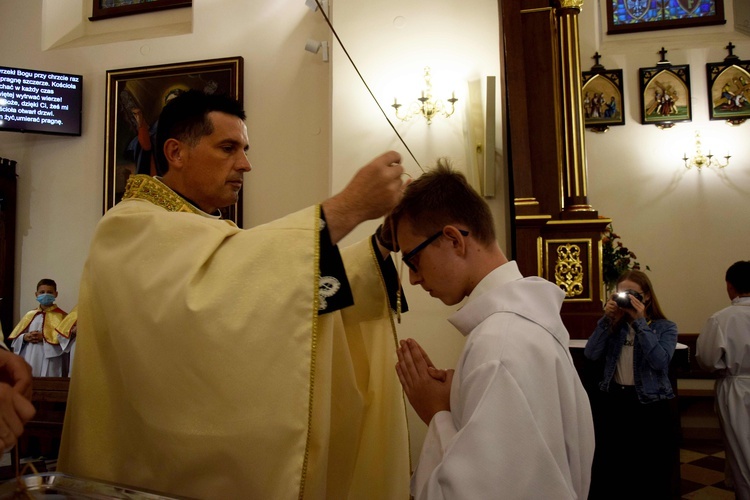 Błogosławieństwo ceremoniarzy w Bobowej