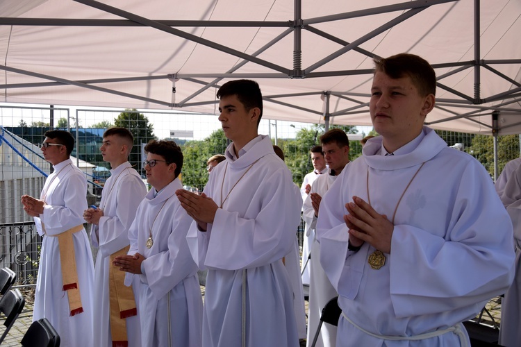 Błogosławieństwo ceremoniarzy w Limanowej