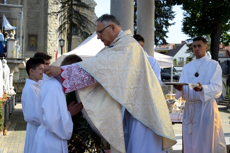 Błogosławieństwo ceremoniarzy w Limanowej