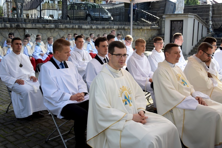 Błogosławieństwo ceremoniarzy w Limanowej