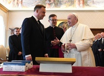 Podczas spotkania prezydenta Andrzeja Dudy z papieżem Franciszkiem