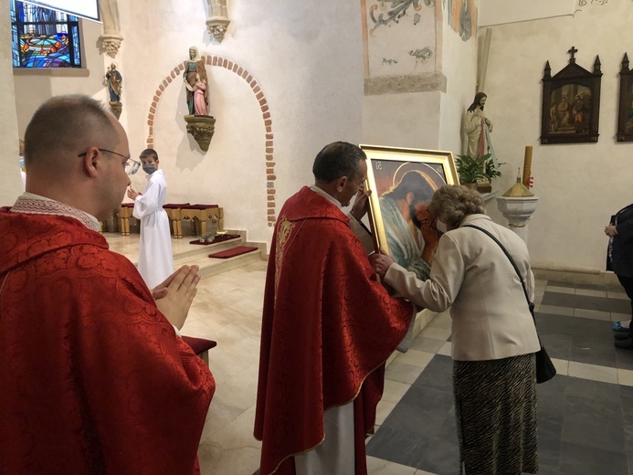 Inauguracja peregrynacji ikony Pana Jezusa w parafii św. Jerzego w Cieszynie 