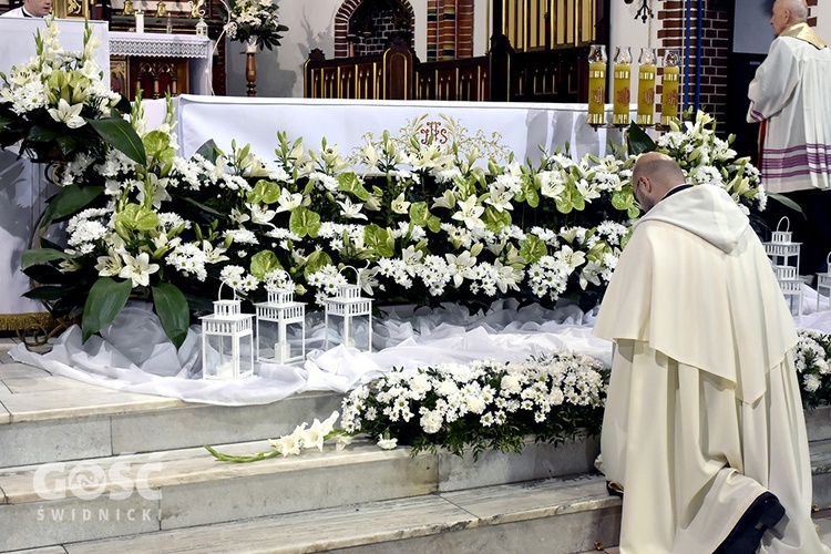 Msza św. prymicyjna o. Miłosza Mażewskiego w wałbrzyskiej kolegiacie