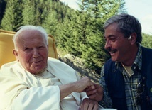 Valentin Pinci z Janem Pawłem II w górach Abruzji