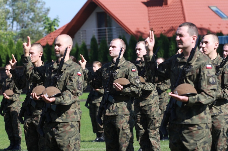 Przysięga terytorialsów w Dębicy