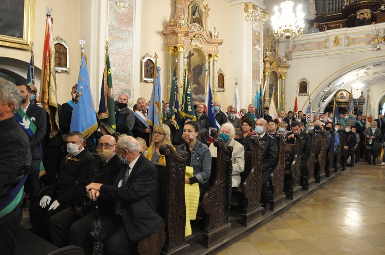 Pielgrzymka hodowców gołębi i orkiestr kalwaryjskich