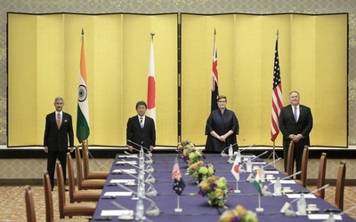 Pompeo przybył do Tokio na rozmowy z Japonią, Australią i Indiami