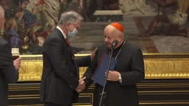 Rocco Buttiglione laureatem Nagrody im. bp. Tadeusza Pieronka