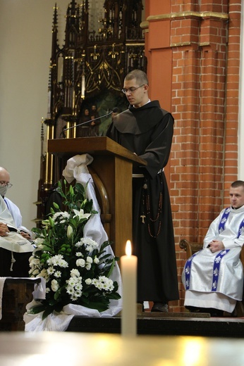 Śluby wieczyste braci franciszkanów na wrocławskich Karłowicach