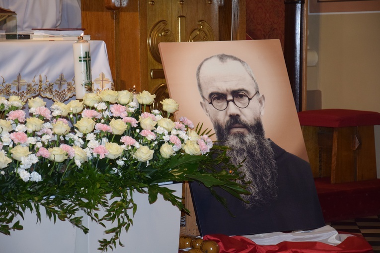 Wprowadzenie relikwii św. Maksymiliana Marii Kolbe w Górze św. Małgorzaty