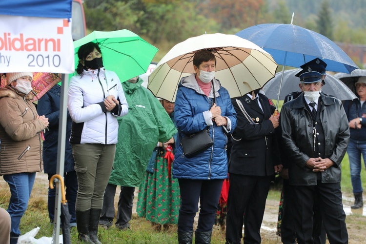 Poświęcenie pomnika por. Stanisława Kopika "Zemsty" na Zapolance w Złatnej