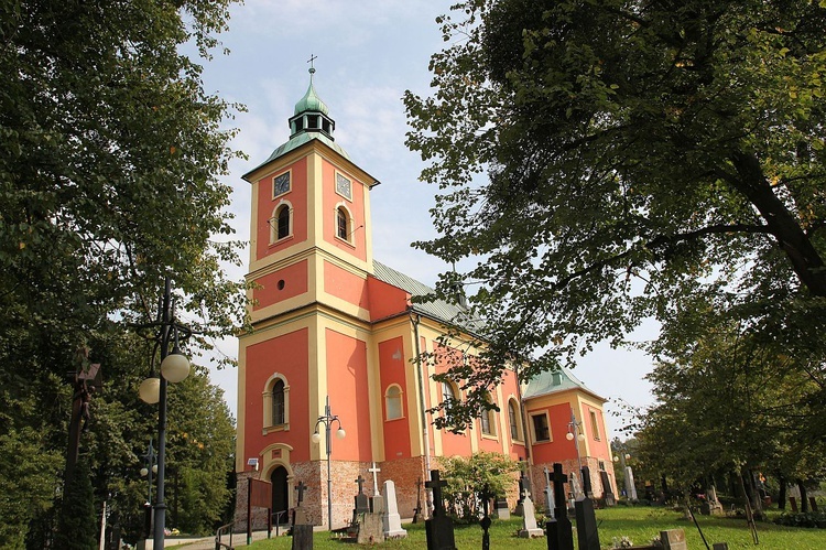 Kościół parafialny w Kończycach Małych, gdzie przez ostatnie 5 lat posługiwał śp. ks. Edward Kobiesa.