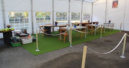 Otwarcie pawilonu-jadalni przy Domu Miłosierdzia w Koszalinie