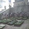 Cmentarz znajduje się tuż obok kaplicy Grobu Pańskiego.