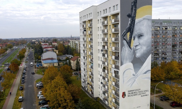 Mural z Janem Pawłem II 