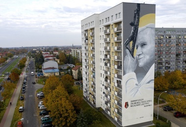 Mural z Janem Pawłem II 