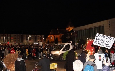 Koszaliński protest w ramach tzw. Strajku Kobiet