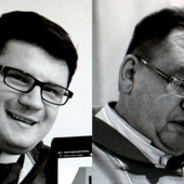 Świętej pamięci księża: Jarosław Grabka (z lewej) i Mirosław Dragiel.
