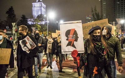 Protest w Warszawie, 30 października.