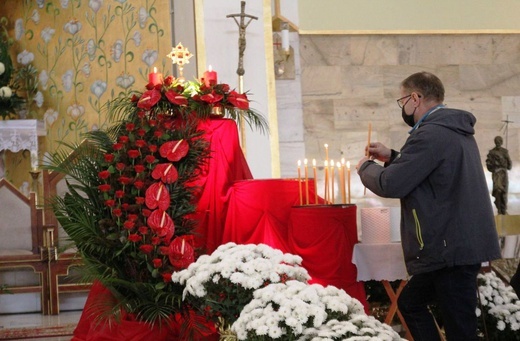 Wprowadzenie relikwii św. Jozafata do kościoła św. Józefa na Złotych Łanach