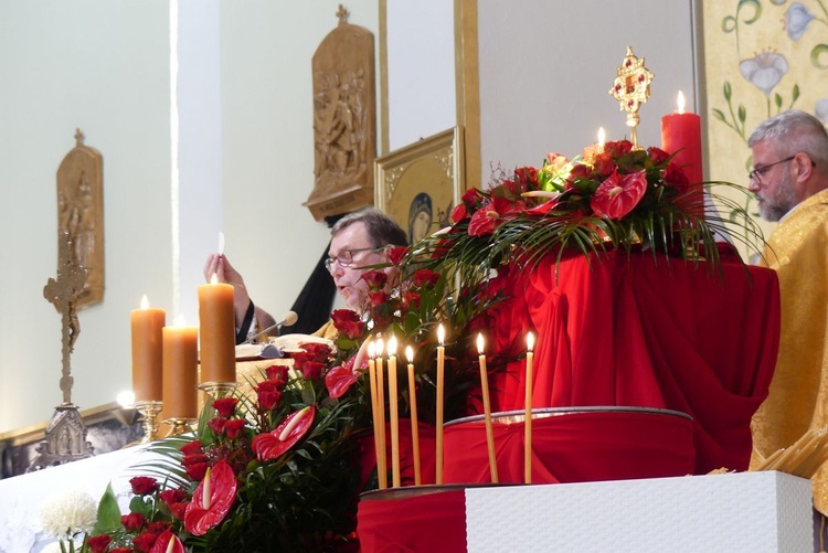 Wprowadzenie relikwii św. Jozafata do kościoła św. Józefa na Złotych Łanach