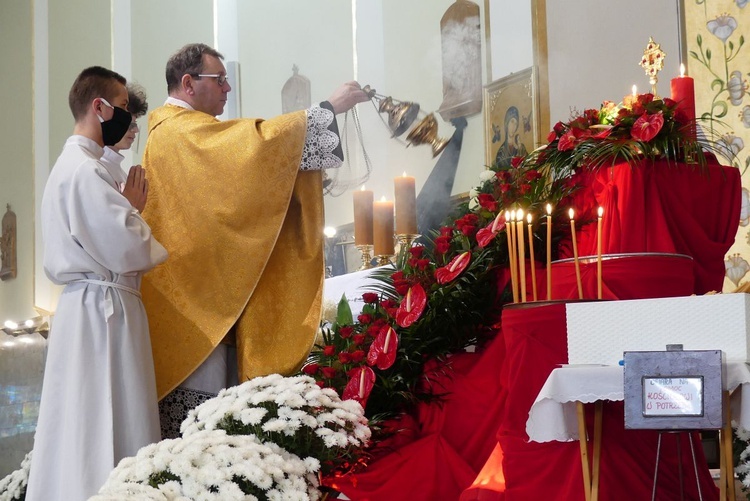 Wprowadzenie relikwii św. Jozafata do kościoła św. Józefa na Złotych Łanach