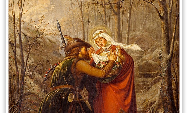 Carl Oesterley "Cudowne róże", olej na płótnie, 1865 r. kolekcja prywatna